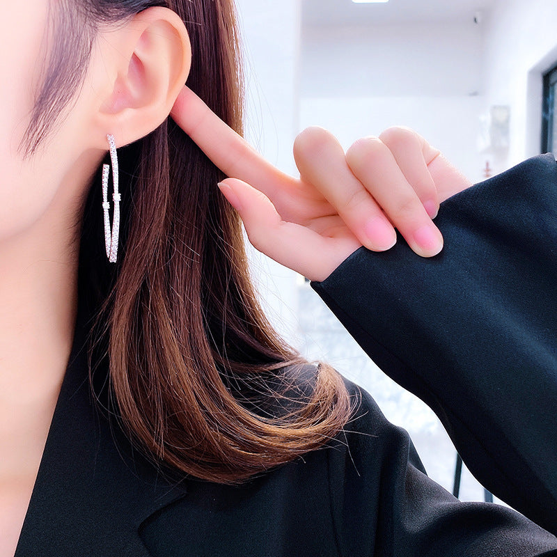 Geometric Oval Earrings Fashion Exaggerated Earrings