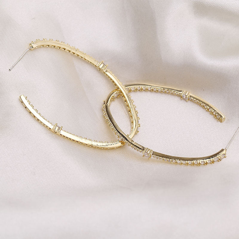 Geometric Oval Earrings Fashion Exaggerated Earrings