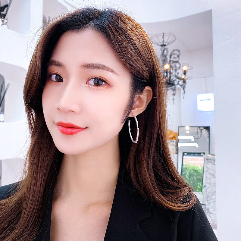 Geometric Oval Earrings Fashion Exaggerated Earrings
