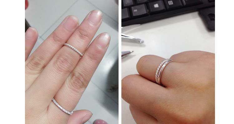 999 sterling silver ring twist ring ring couple couple ring