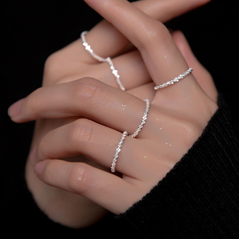 Sparkling Ring Full Body S925 Silver Ring