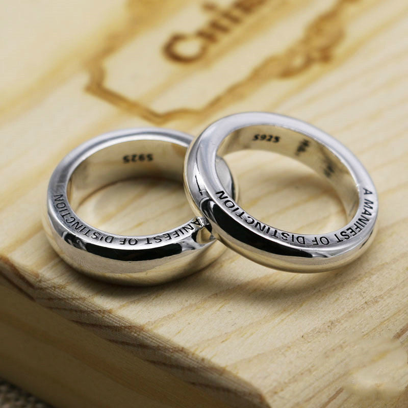 Ring finger ring finger in sterling silver
