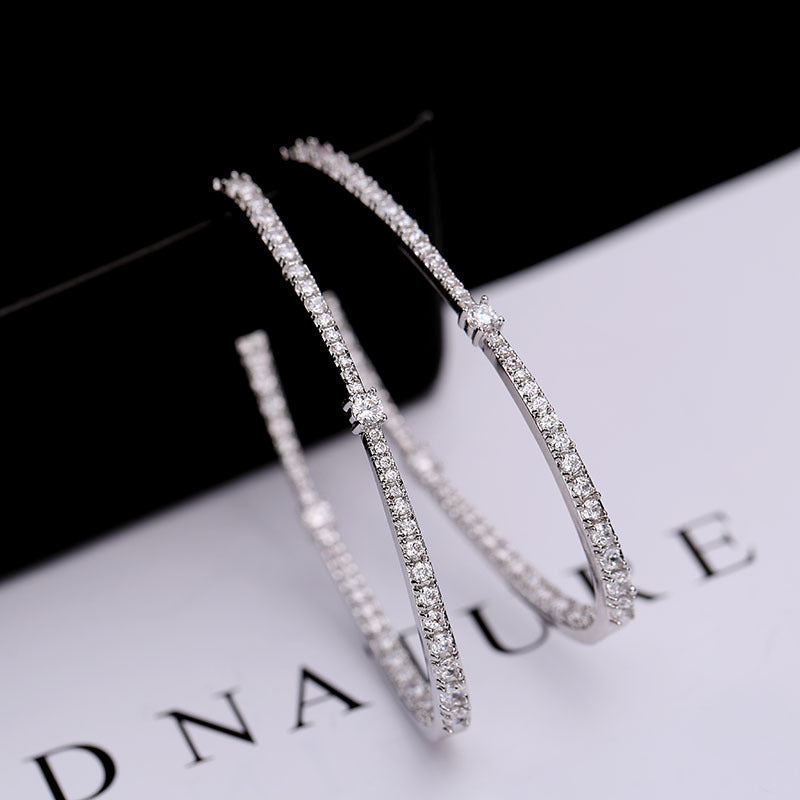 Geometric Oval Earrings Fashion Exaggerated Earrings